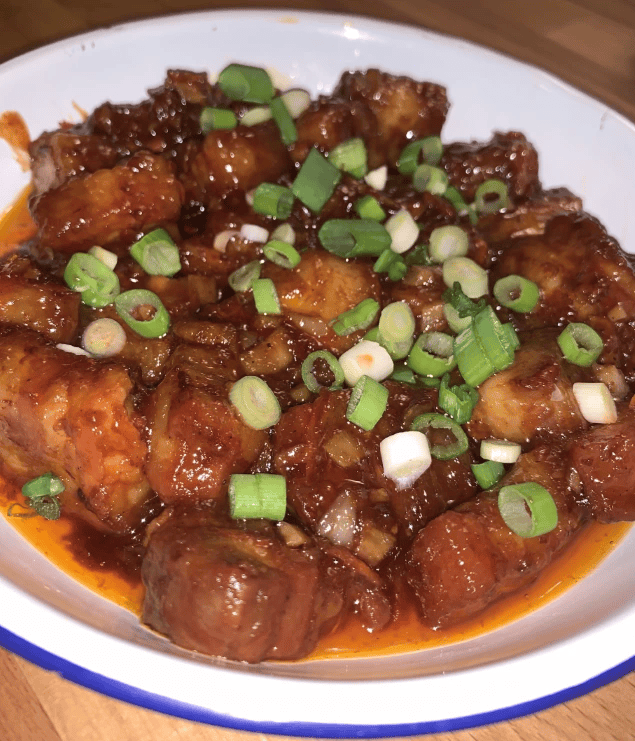 Sweet and Spicy Glazed Hoisin Pork Belly